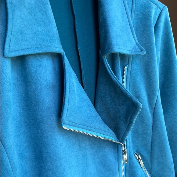 Peacock Blue Women's Jacket - Picture 8 of 8